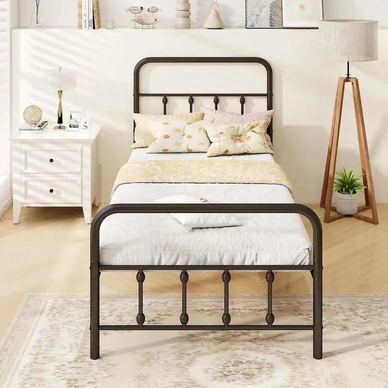 Full/Queen/King Size Bed Frame with Headboard Under Bed