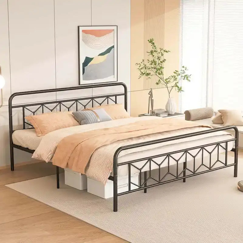 Twin/Full/Queen/King Size Bed Frame Mattress Foundation