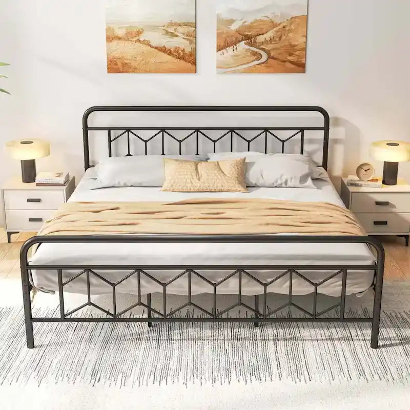 Twin/Full/Queen/King Size Bed Frame Mattress Foundation