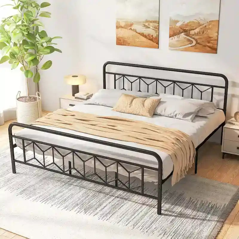 Twin/Full/Queen/King Size Bed Frame Mattress Foundation