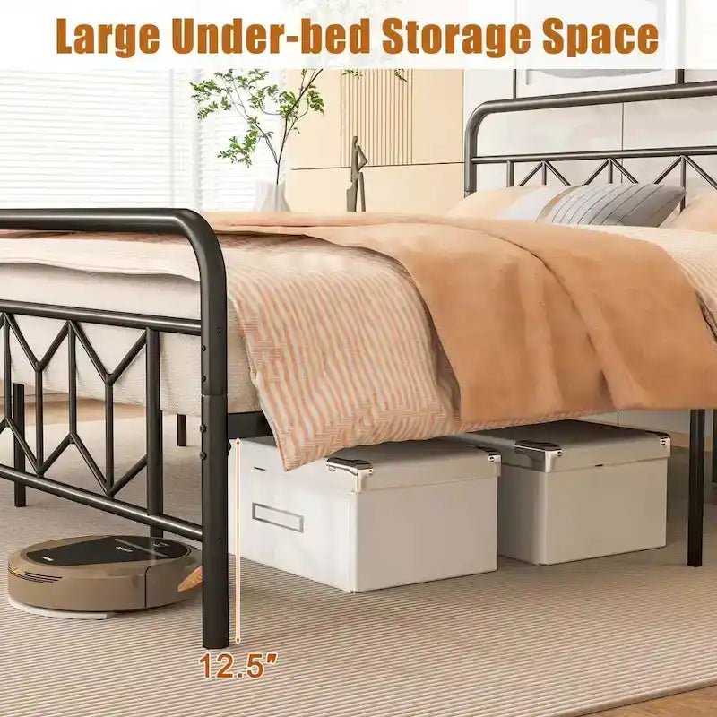 Twin/Full/Queen/King Size Bed Frame Mattress Foundation