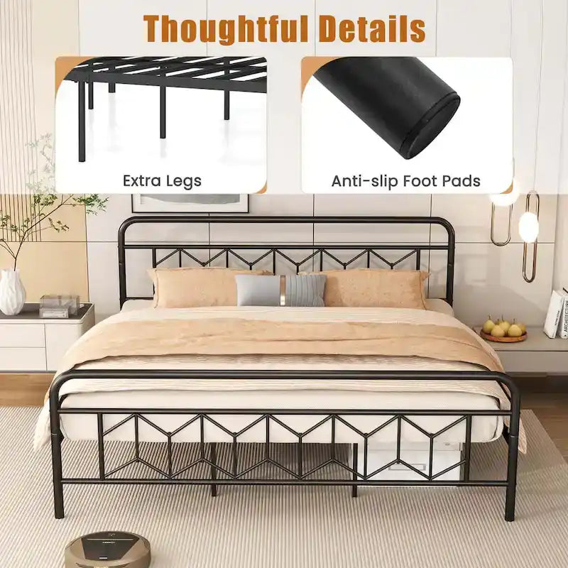 Twin/Full/Queen/King Size Bed Frame Mattress Foundation