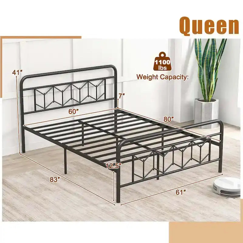 Twin/Full/Queen/King Size Bed Frame Mattress Foundation