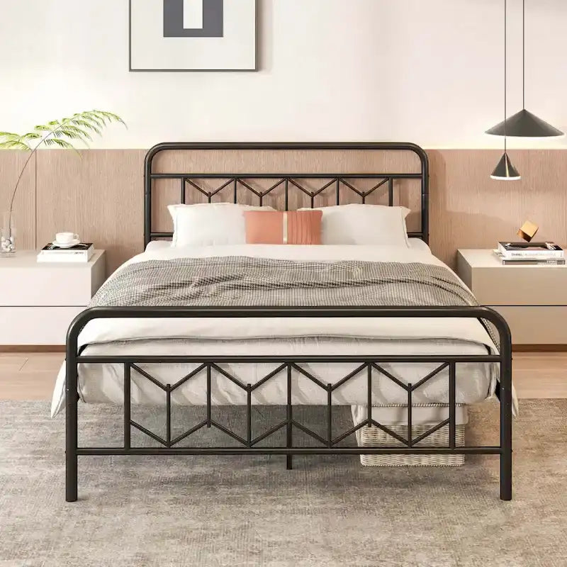 Twin/Full/Queen/King Size Bed Frame Mattress Foundation