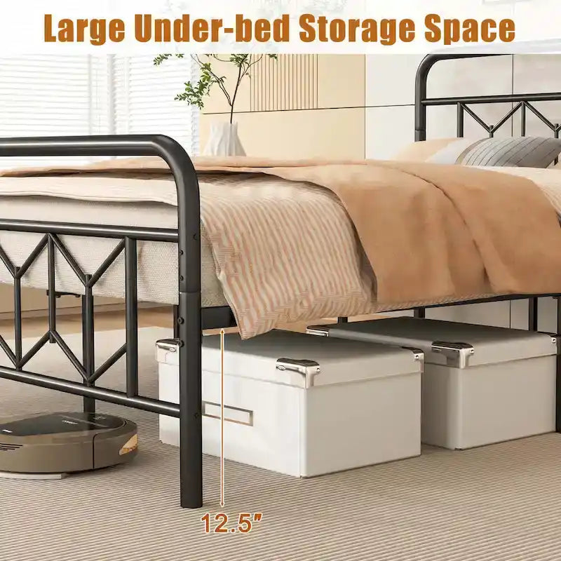 Twin/Full/Queen/King Size Bed Frame Mattress Foundation