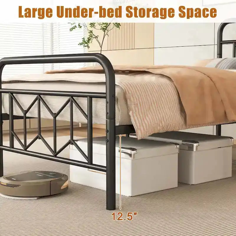 Twin/Full/Queen/King Size Bed Frame Mattress Foundation