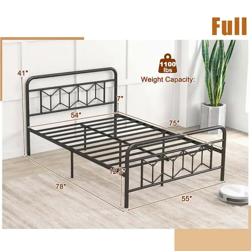 Twin/Full/Queen/King Size Bed Frame Mattress Foundation