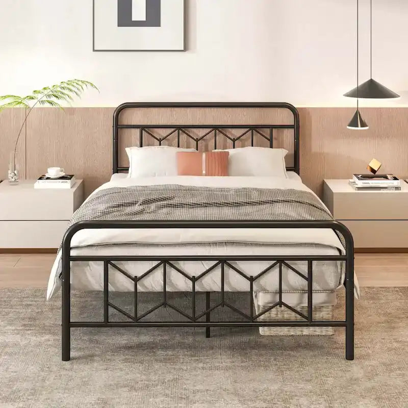 Twin/Full/Queen/King Size Bed Frame Mattress Foundation