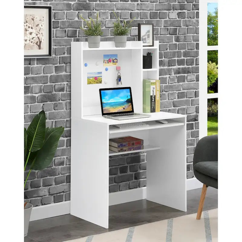 Student Desk with Magnetic Bulletin Board and Shelves