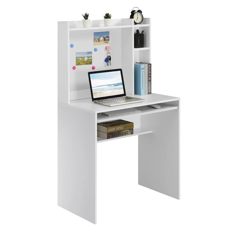 Student Desk with Magnetic Bulletin Board and Shelves