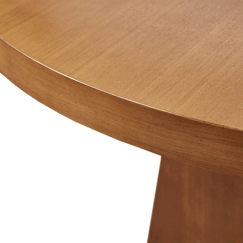 44 Round Dining Table with Pecan Finish