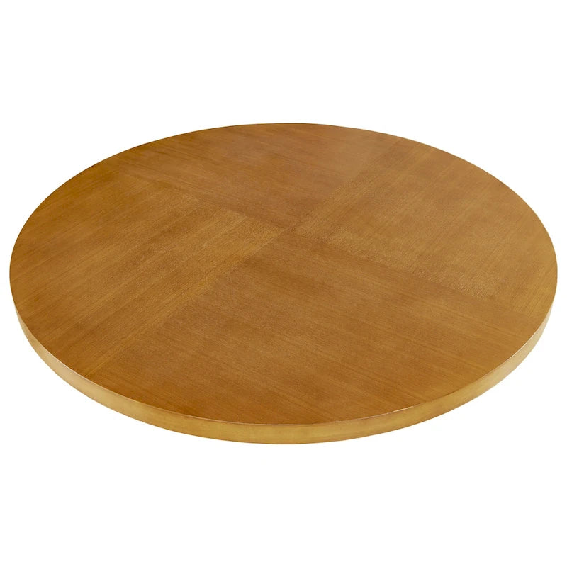 44 Round Dining Table with Pecan Finish