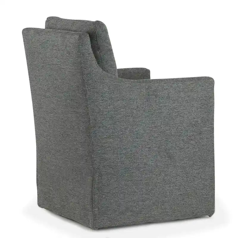 Gray Fabric Accent Chair with Down Feathers