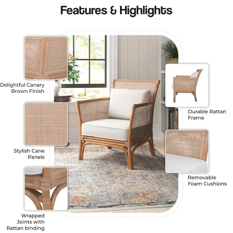 Rattan Accent Chair
