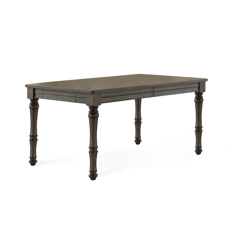 80-Inch Wooden Dining Table, Grey