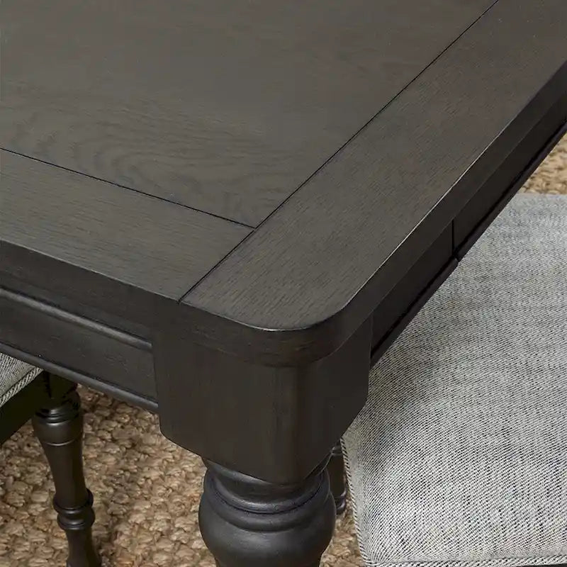 80-Inch Wooden Dining Table, Grey