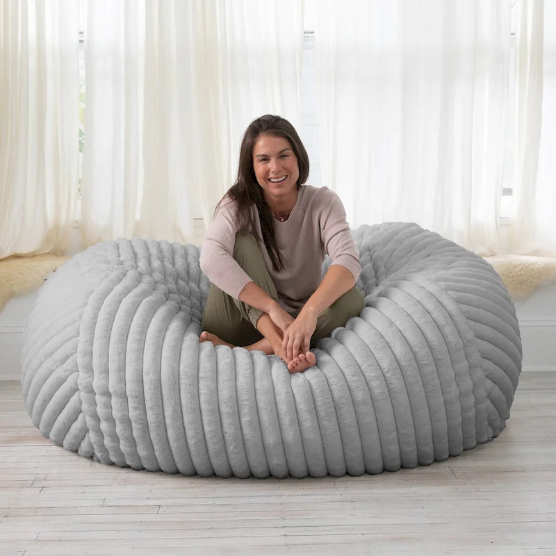 6 Foot Bean Bag, Loveseat, Sofa and Lounger, Mondo Fur