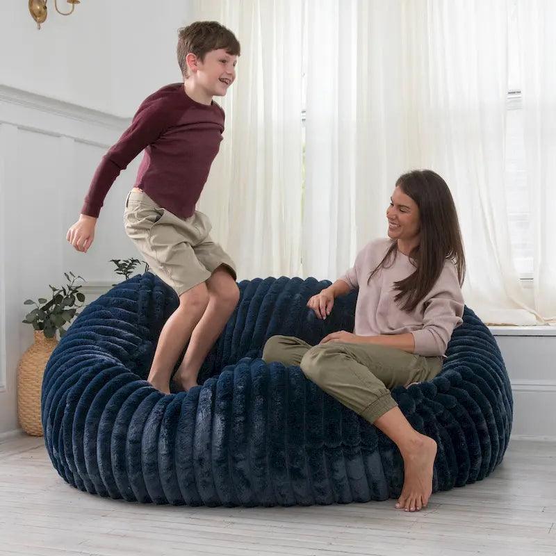 Pouf géant de 1,80 m, Causeuse, Canapé et Transat, Mondo Fur