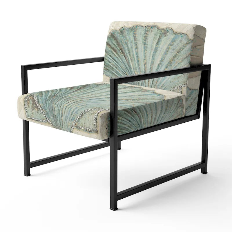 Upholstered Nautical and Coastal Accent Chair