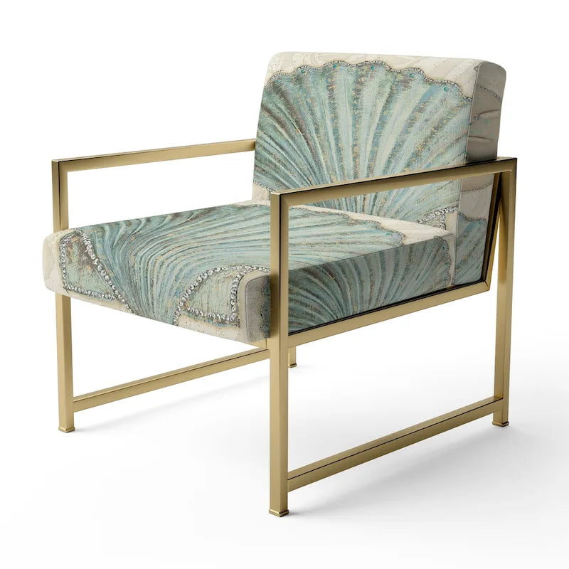 Upholstered Nautical and Coastal Accent Chair