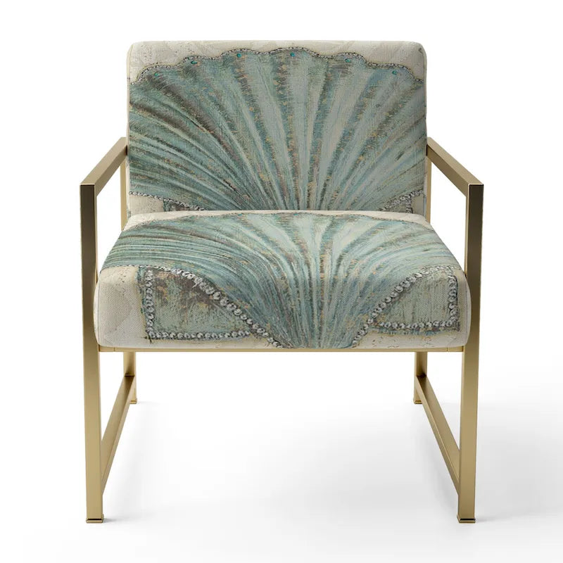 Upholstered Nautical and Coastal Accent Chair