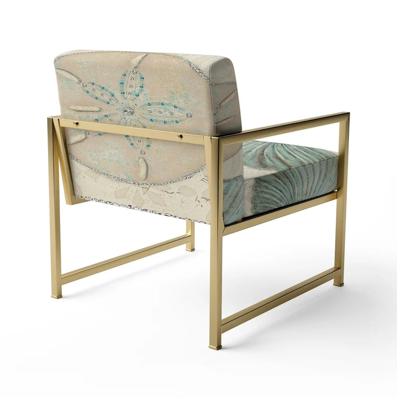 Upholstered Nautical and Coastal Accent Chair