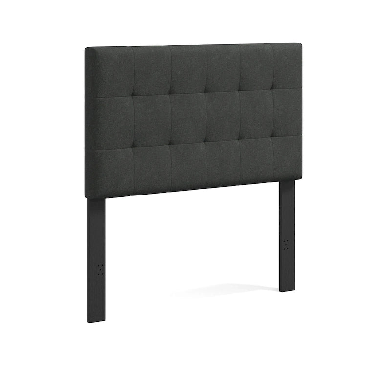 Upholstered Headboard with Square Tufting, Foam Padding and Wood Frame