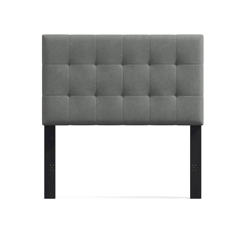 Upholstered Headboard with Square Tufting, Foam Padding and Wood Frame
