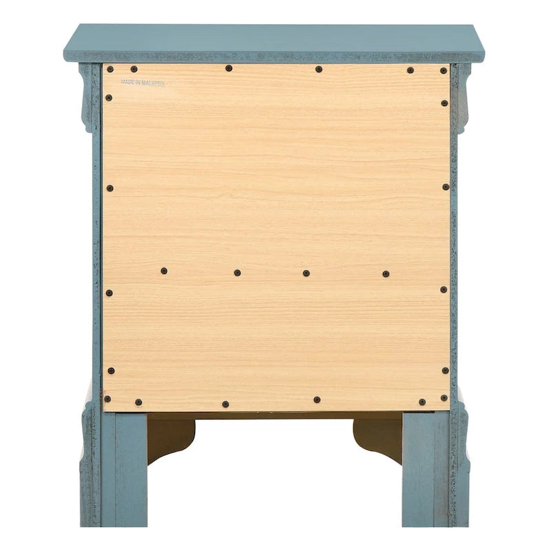 Traditional 2-Drawer Wood Nightstand