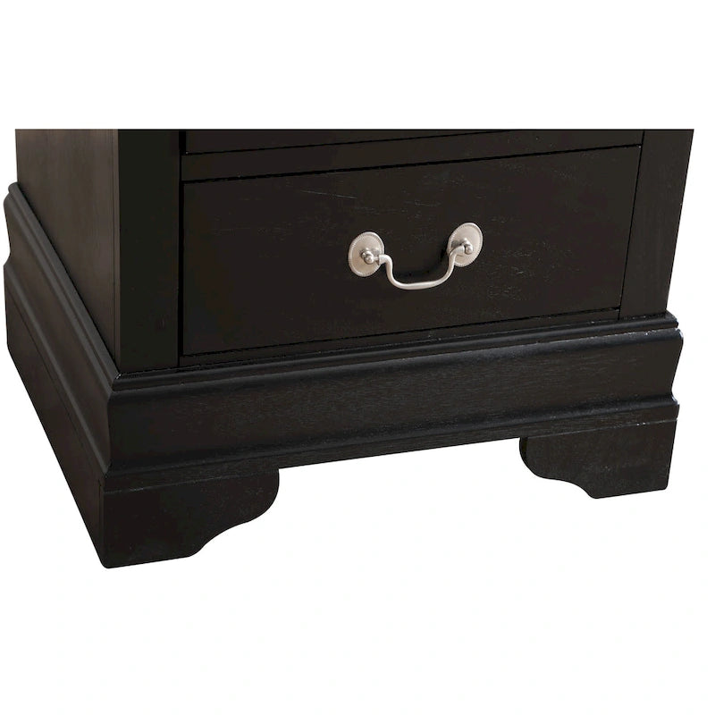 Traditional 2-Drawer Wood Nightstand