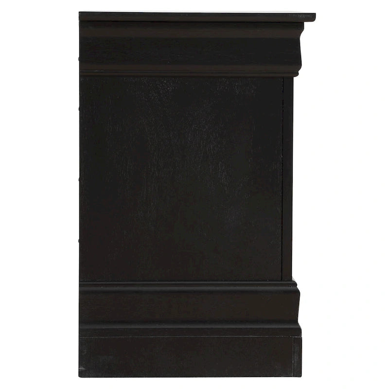 Traditional 2-Drawer Wood Nightstand