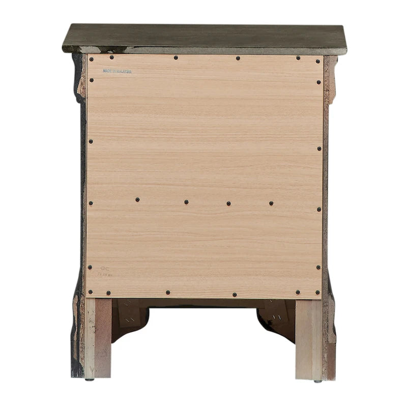 Traditional 2-Drawer Wood Nightstand