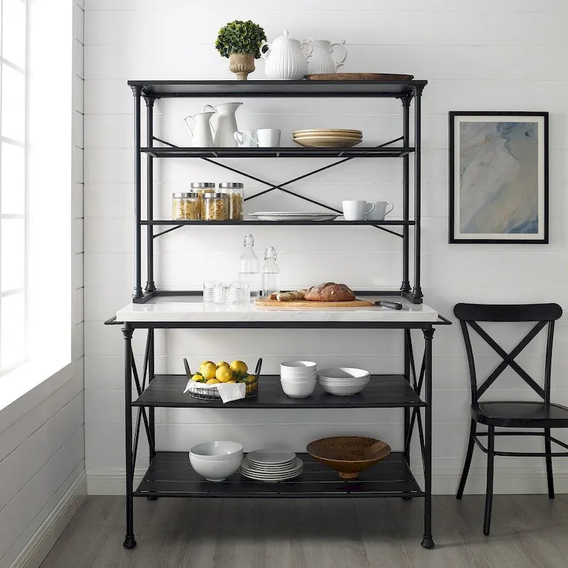 Kitchen Island and Hutch