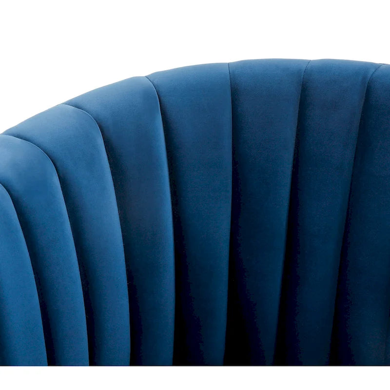 Swivel Channel Tufted Barrel Chair, 28 W x 31 L x 30 H