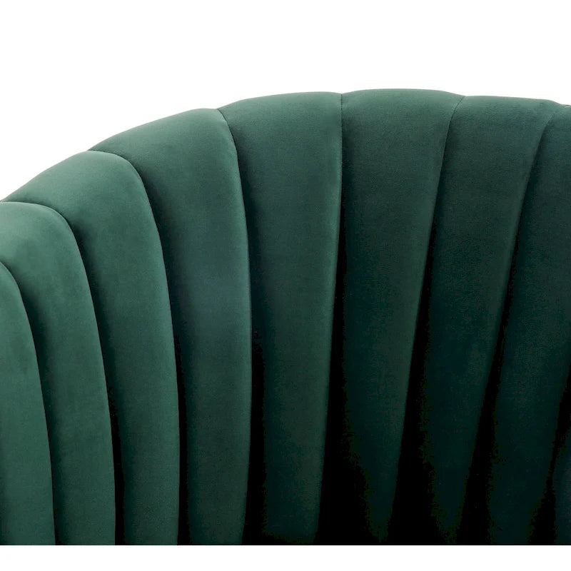 Swivel Channel Tufted Barrel Chair, 28 W x 31 L x 30 H