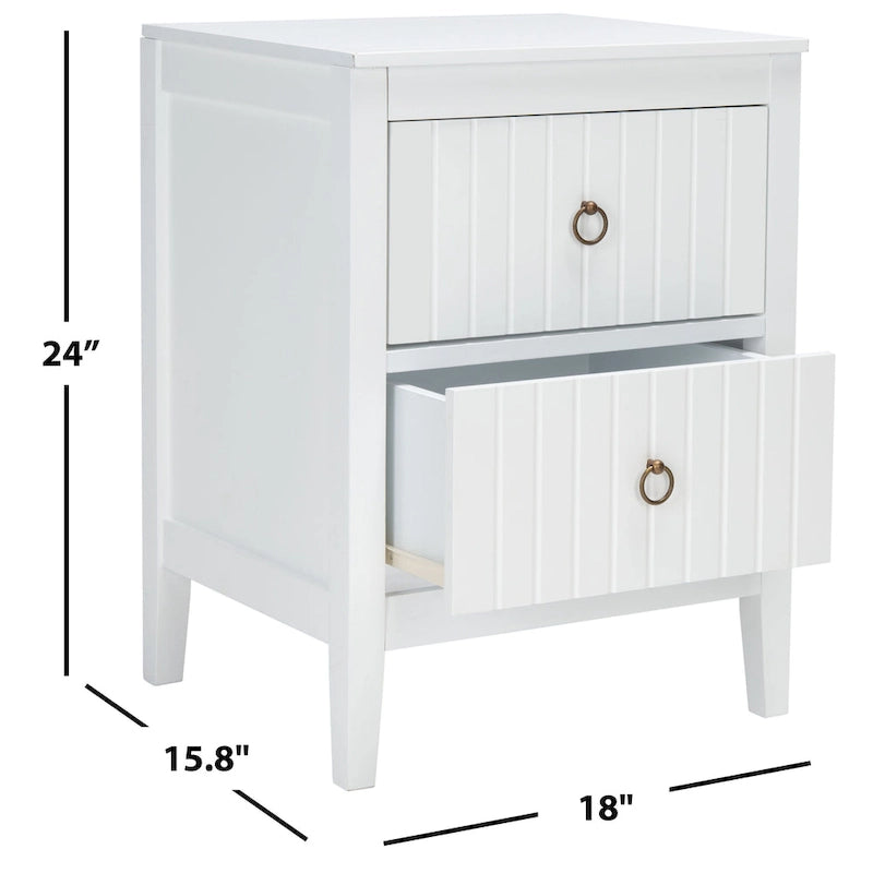 2-Drawer Accent Table Nightstand