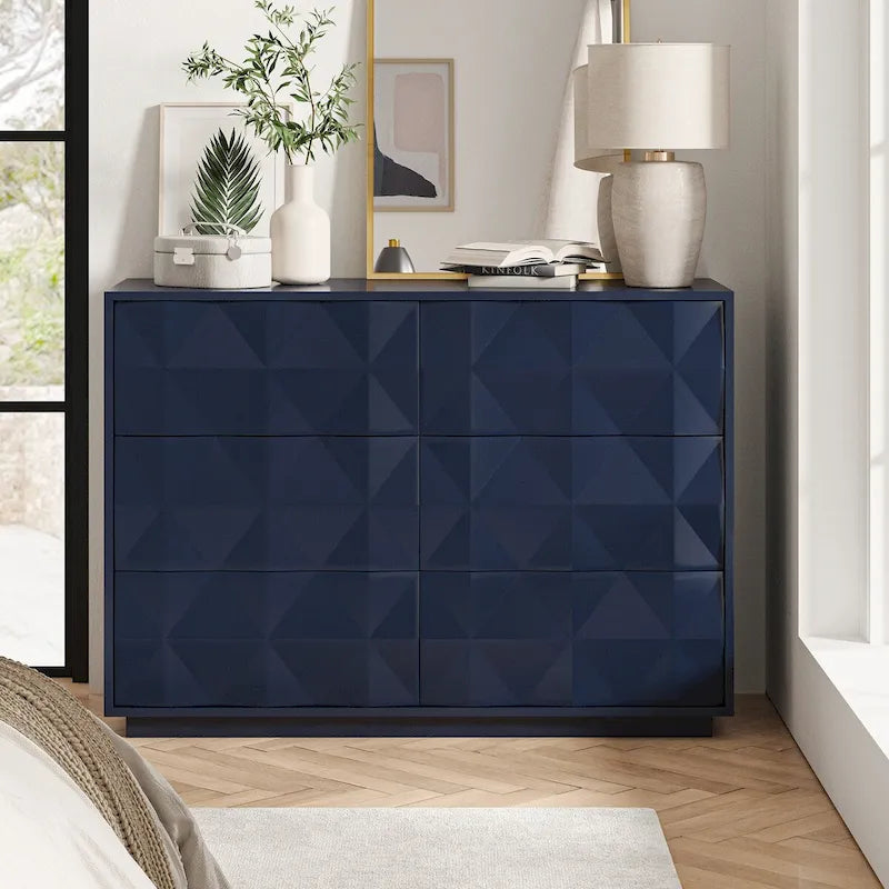 Modern 6-Drawer Dresser
