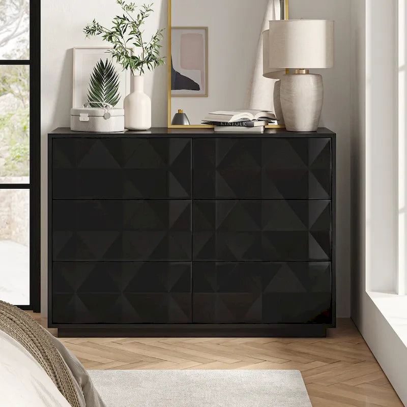 Linus Modern 6-Drawer Dresser by HULALA HOME
