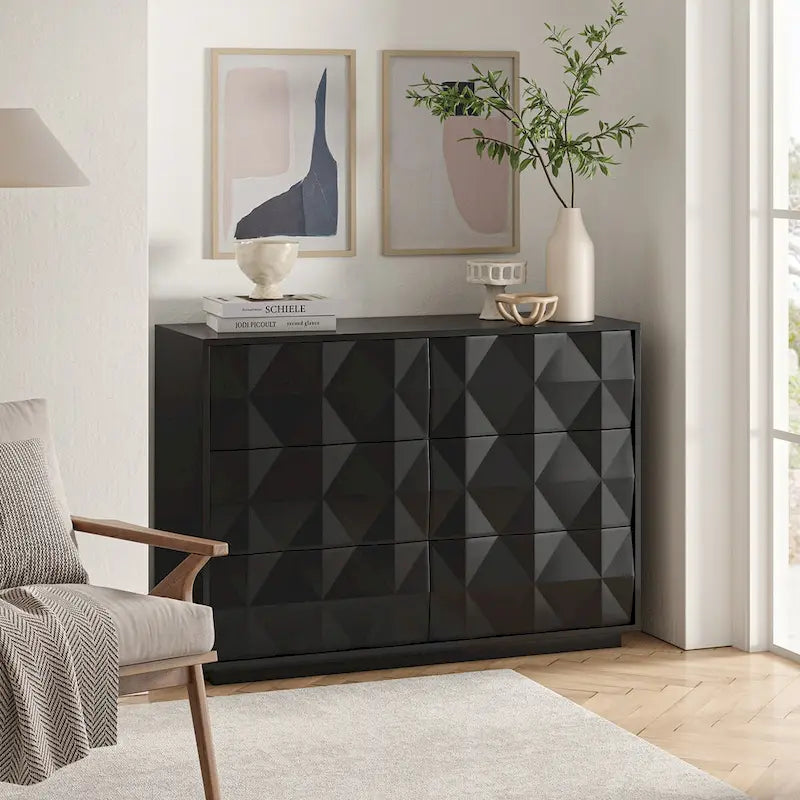 Modern 6-Drawer Dresser