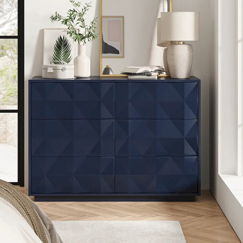 Modern 6-Drawer Dresser