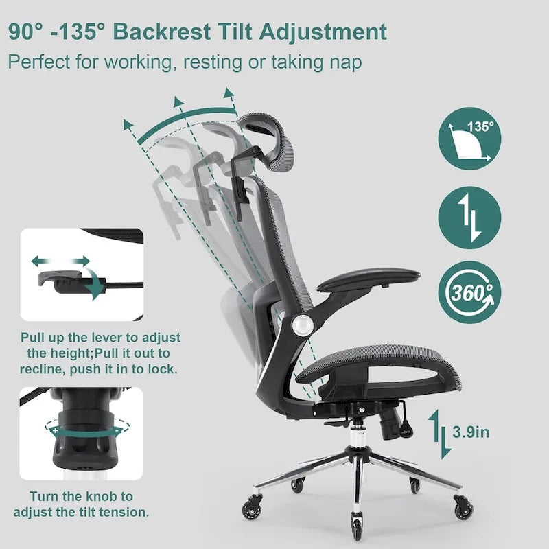 Mesh Office Chair, Home Office Desk Chair