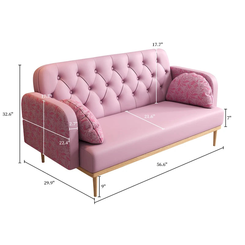 Causeuse avec motif tulipe