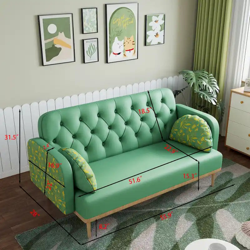 Causeuse avec motif tulipe