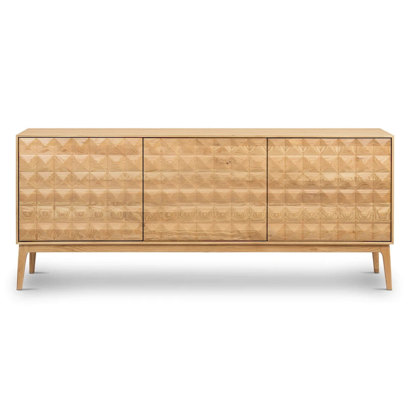 Mid-Century Modern Sideboard with Adjustable Shelves and Soft Close Doors