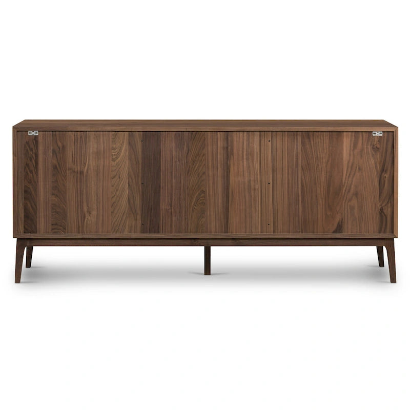 Buffet Mid-Century Moderne avec Étagères Réglables et Portes à Fermeture Amortie