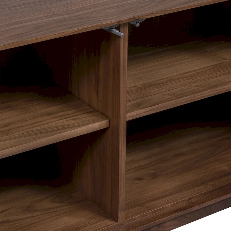 Buffet Mid-Century Moderne avec Étagères Réglables et Portes à Fermeture Amortie
