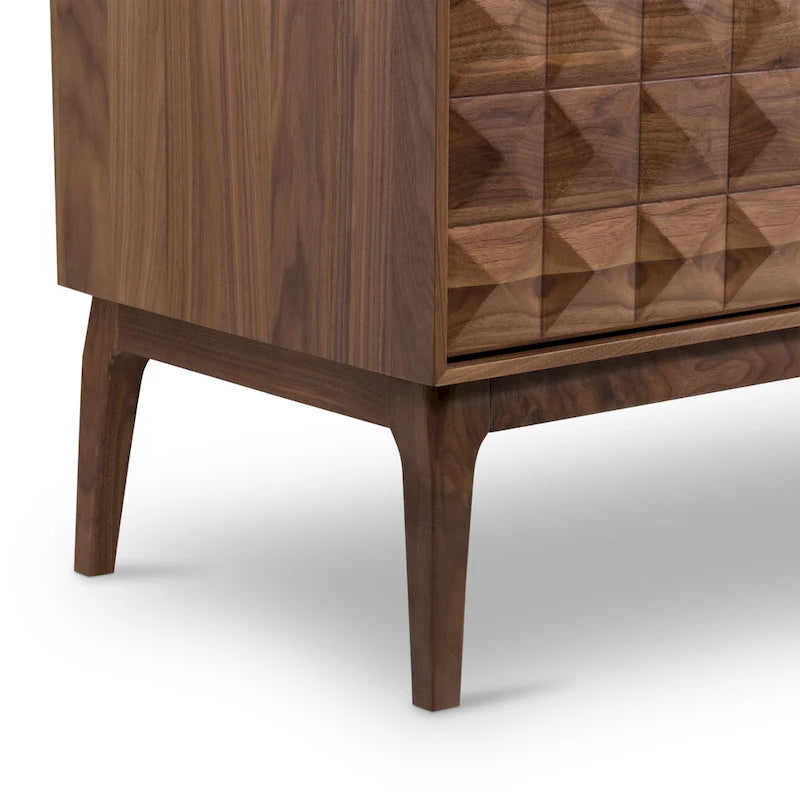 Buffet Mid-Century Moderne avec Étagères Réglables et Portes à Fermeture Amortie