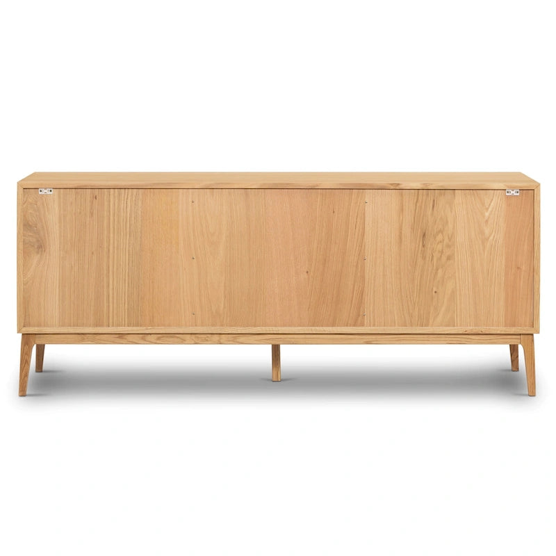Buffet Mid-Century Moderne avec Étagères Réglables et Portes à Fermeture Amortie