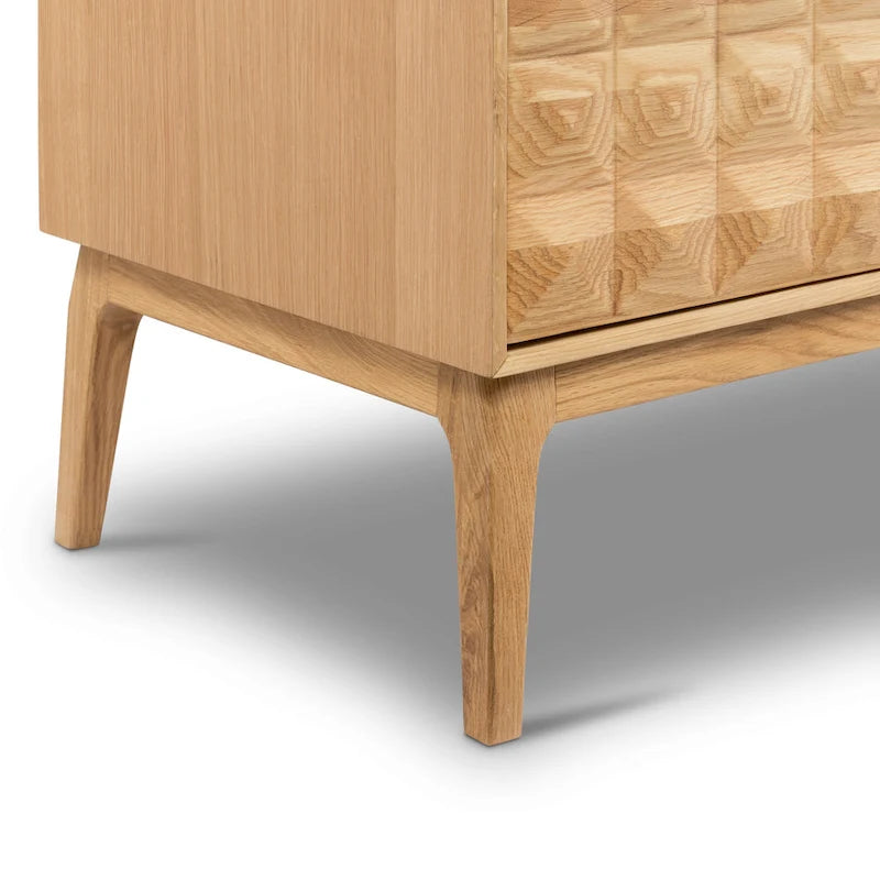 Buffet Mid-Century Moderne avec Étagères Réglables et Portes à Fermeture Amortie