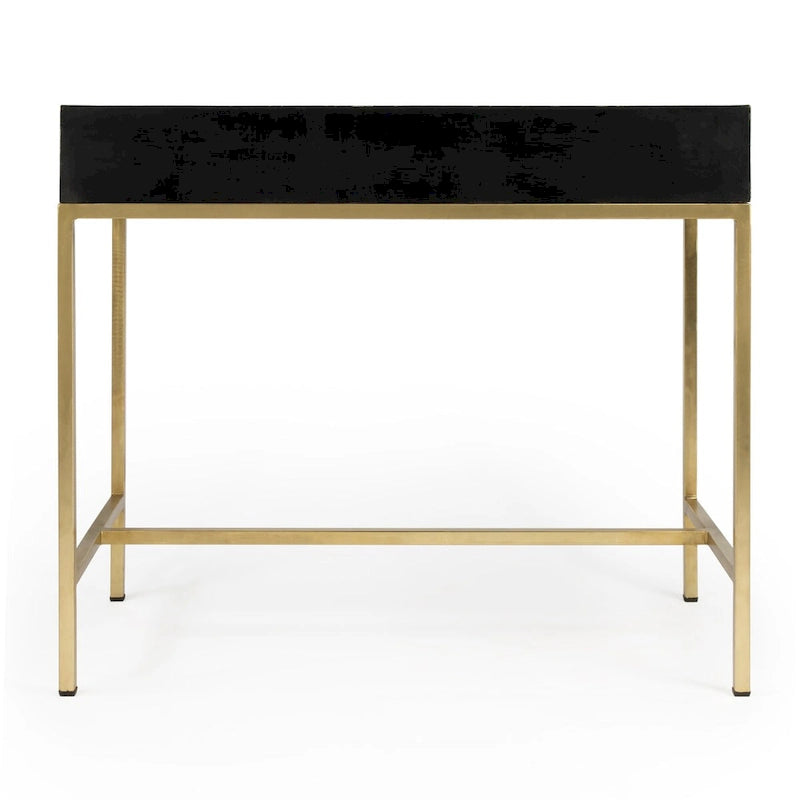 Black and White Bone Inlay Writing Desk